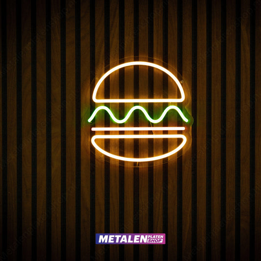 Hamburger - Neonbord - LED