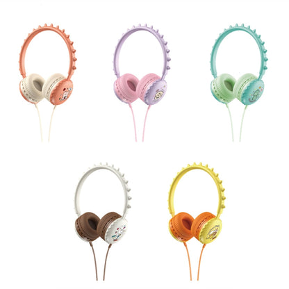 Y19 Cute Cartoon Stereo Music Wired Headphones with Microphone(Cute Rabbit)