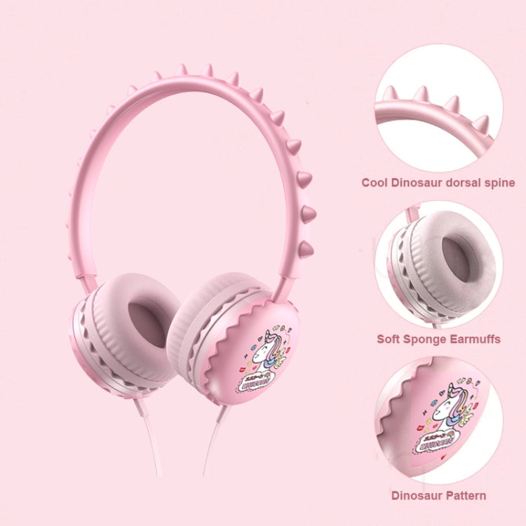 Y19 Cute Cartoon Stereo Music Wired Headphones with Microphone(Cute Rabbit)