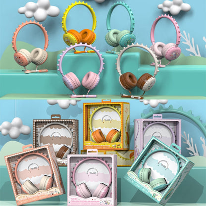 Y19 Cute Cartoon Stereo Music Wired Headphones with Microphone(Cute Rabbit)