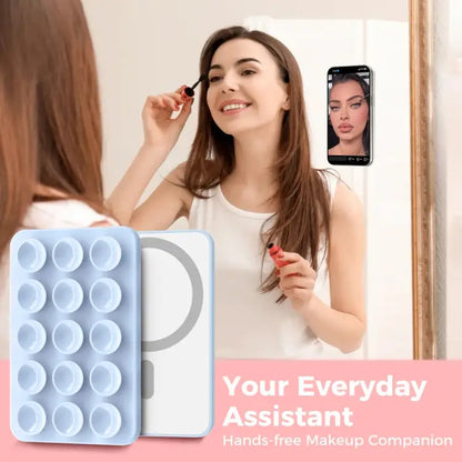 AhaStyle CY202 Suction Cup Magnetic Phone Holder Silicone Adhesive Mirror Sticker