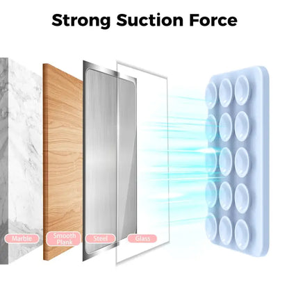 AhaStyle CY202 Suction Cup Magnetic Phone Holder Silicone Adhesive Mirror Sticker